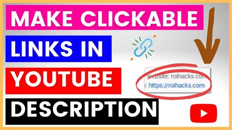 how to make YouTube link clickable